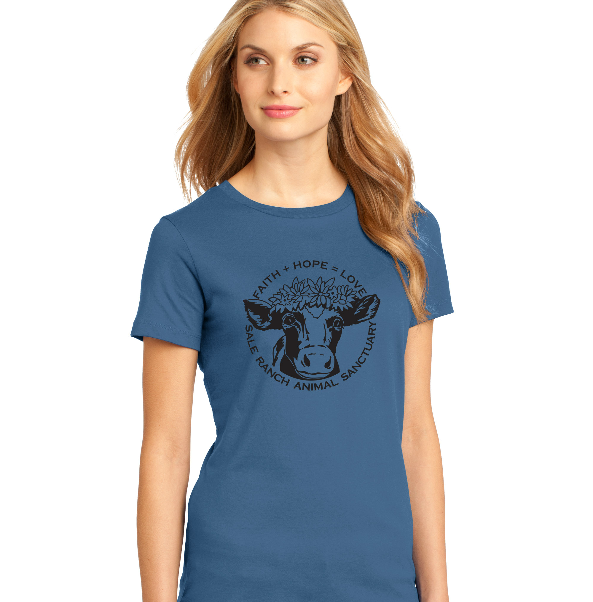 Women's Tee Shirt Maritime Blue Color